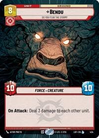 Bendu - Do You Fear the Storm? (Hyperspace) - Legends of the Force - Star Wars: Unlimited card