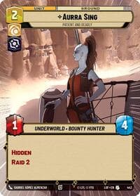 Aurra Sing - Patient and Deadly (Hyperspace) - Legends of the Force - Star Wars: Unlimited card