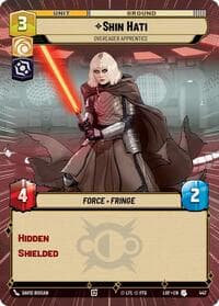 Shin Hati - Overeager Apprentice (Hyperspace) - Legends of the Force - Star Wars: Unlimited card