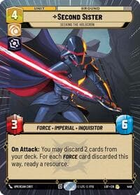 Second Sister - Seeking the Holocron (Hyperspace) - Legends of the Force - Star Wars: Unlimited card