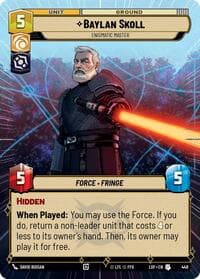 Baylan Skoll - Enigmatic Master (Hyperspace) - Legends of the Force - Star Wars: Unlimited card