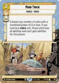 Mind Trick (Hyperspace) - Legends of the Force - Star Wars: Unlimited card