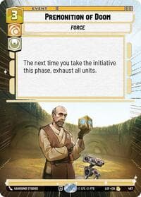 Premonition of Doom (Hyperspace) - Legends of the Force - Star Wars: Unlimited card