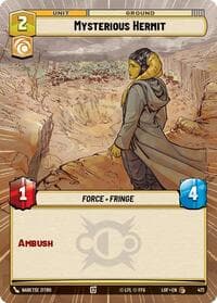 Mysterious Hermit (Hyperspace) - Legends of the Force - Star Wars: Unlimited card