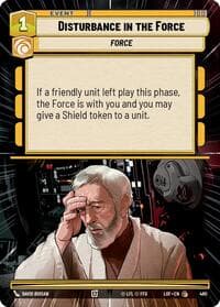 Disturbance in the Force (Hyperspace) - Legends of the Force - Star Wars: Unlimited card