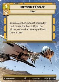 Impossible Escape (Hyperspace) - Legends of the Force - Star Wars: Unlimited card