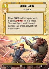 Shien Flurry (Hyperspace) - Legends of the Force - Star Wars: Unlimited card