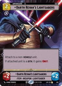 Darth Revan's Lightsabers (Hyperspace) - Legends of the Force - Star Wars: Unlimited card