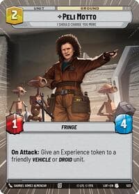 Peli Motto - I Should Charge You More (Hyperspace) - Legends of the Force - Star Wars: Unlimited card