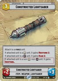Constructed Lightsaber (Hyperspace) - Legends of the Force - Star Wars: Unlimited card