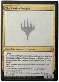 The Faction Dragon - Un-Known Event Playtest Cards - Magic: The Gathering card