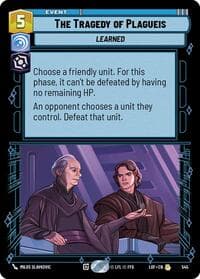 The Tragedy of Plagueis (Foil) - Legends of the Force - Star Wars: Unlimited card
