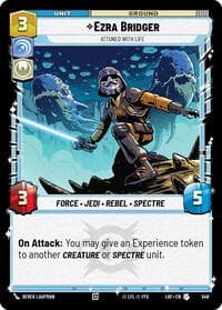 Ezra Bridger - Attuned With Life (Foil) - Legends of the Force - Star Wars: Unlimited card