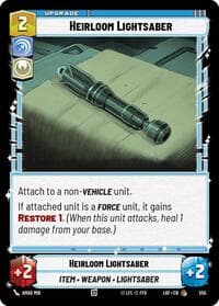 Heirloom Lightsaber (Foil) - Legends of the Force - Star Wars: Unlimited card