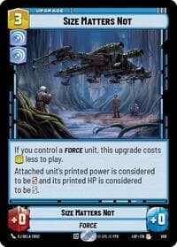 Size Matters Not (Foil) - Legends of the Force - Star Wars: Unlimited card