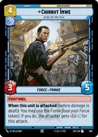 Chirrut Imwe - Blind, but not Deaf (Foil) - Legends of the Force - Star Wars: Unlimited card