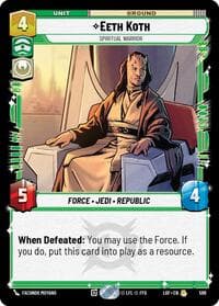 Eeth Koth - Spiritual Warrior (Foil) - Legends of the Force - Star Wars: Unlimited card