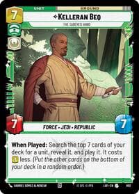 Kelleran Beq - The Sabered Hand (Foil) - Legends of the Force - Star Wars: Unlimited card