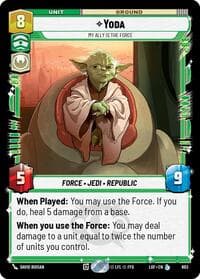 Yoda - My Ally is the Force (Foil) - Legends of the Force - Star Wars: Unlimited card