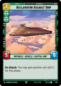 Acclamator Assault Ship (Foil) - Legends of the Force - Star Wars: Unlimited card