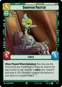 Dagoyan Master (Foil) - Legends of the Force - Star Wars: Unlimited card