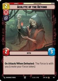 Acolyte of the Beyond (Foil) - Legends of the Force - Star Wars: Unlimited card