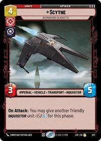 Scythe - Intimidating Silhouette (Foil) - Legends of the Force - Star Wars: Unlimited card