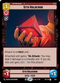 Sith Holocron (Foil) - Legends of the Force - Star Wars: Unlimited card
