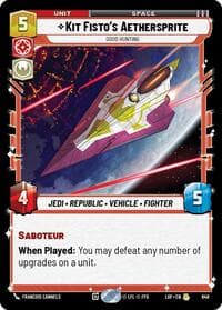 Kit Fisto's Aethersprite - Good Hunting (Foil) - Legends of the Force - Star Wars: Unlimited card