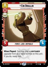 Cin Drallig - Esteemed Blademaster (Foil) - Legends of the Force - Star Wars: Unlimited card