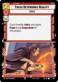 Focus Determines Reality (Foil) - Legends of the Force - Star Wars: Unlimited card
