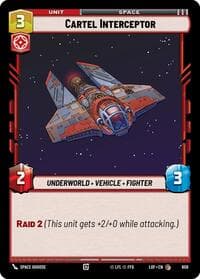 Cartel Interceptor (Foil) - Legends of the Force - Star Wars: Unlimited card