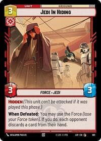 Jedi In Hiding (Foil) - Legends of the Force - Star Wars: Unlimited card