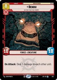 Bendu - Do You Fear the Storm? (Foil) - Legends of the Force - Star Wars: Unlimited card