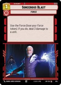 Sorcerous Blast (Foil) - Legends of the Force - Star Wars: Unlimited card