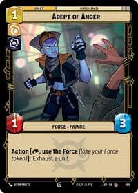 Adept of Anger (Foil) - Legends of the Force - Star Wars: Unlimited card