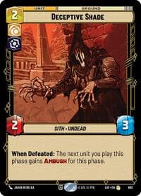 Deceptive Shade (Foil) - Legends of the Force - Star Wars: Unlimited card