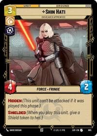 Shin Hati - Overeager Apprentice (Foil) - Legends of the Force - Star Wars: Unlimited card