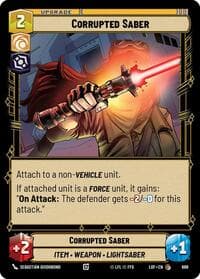 Corrupted Saber (Foil) - Legends of the Force - Star Wars: Unlimited card