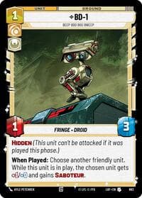 BD-1 - Beep Boo Boo Bweep (Foil) - Legends of the Force - Star Wars: Unlimited card
