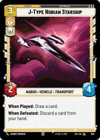 J-Type Nubian Starship (Foil) - Legends of the Force - Star Wars: Unlimited card