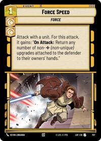 Force Speed (Foil) - Legends of the Force - Star Wars: Unlimited card