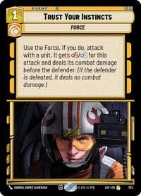 Trust Your Instincts (Foil) - Legends of the Force - Star Wars: Unlimited card