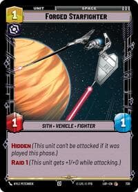 Forged Starfighter (Foil) - Legends of the Force - Star Wars: Unlimited card