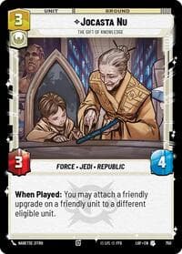 Jocasta Nu - The Gift of Knowledge (Foil) - Legends of the Force - Star Wars: Unlimited card