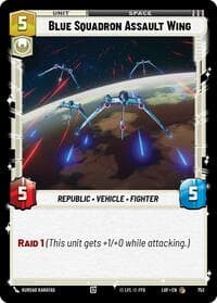 Blue Squadron Assault Wing (Foil) - Legends of the Force - Star Wars: Unlimited card