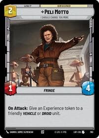 Peli Motto - I Should Charge You More (Foil) - Legends of the Force - Star Wars: Unlimited card