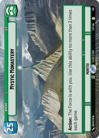 Mystic Monastery (Hyperspace Foil) - Legends of the Force - Star Wars: Unlimited card