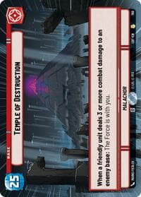 Temple of Destruction (Hyperspace Foil) - Legends of the Force - Star Wars: Unlimited card