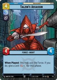 Talzin's Assassin (Hyperspace Foil) - Legends of the Force - Star Wars: Unlimited card